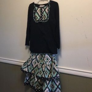 Boutique outfit little girl size 7/8